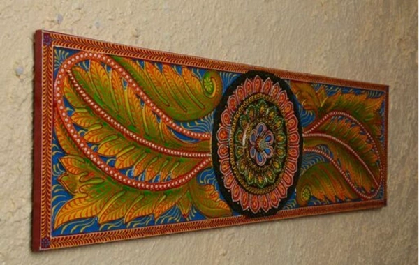 BK Exports Wooden Hand Painted Wall Decor & Hanging For Home - Wooden, Pack of1